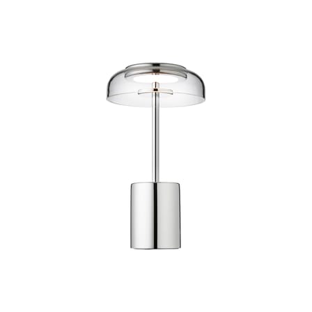 Kabellose, wiederaufladbare Außenlampe Blossi LED plastikmaterial silber / H 26 cm - NUURA