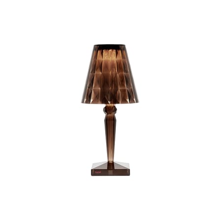 Lampe de table Big Battery LED plastique marron / H 37 cm - Sur secteur - Kartell