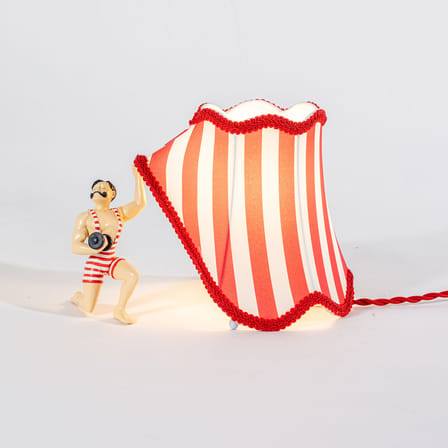 Lampe de table Circus AbatJour - Bruno tissu rouge - Seletti