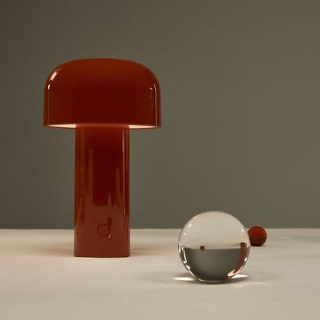 Lampe extérieur sans fil rechargeable Bellhop LED rouge - Flos