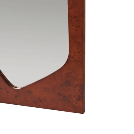 Miroir mural Folia Large bois marron / L 55 x H 135 cm - Ferm Living