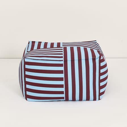 Sitzkissen Otto textil blau / Fußstütze – 55 x 55 cm - NOBODINOZ
