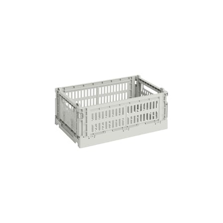 Panier Colour Crate plastique gris Small / 17 x 26,5 cm - Recyclé - Hay