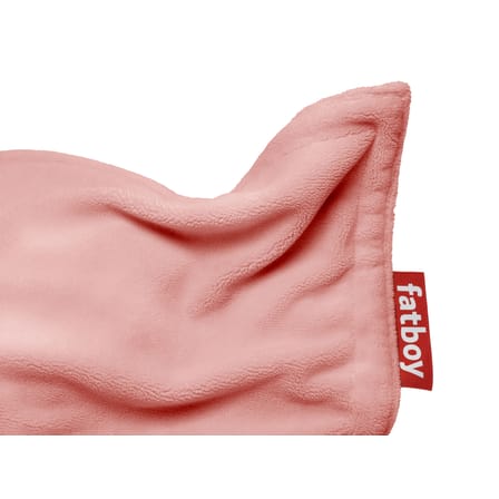 Pouf Original Slim Teddy tissu rose / Tissu duveteux ultra-doux - 155 x 120 cm - Fatboy