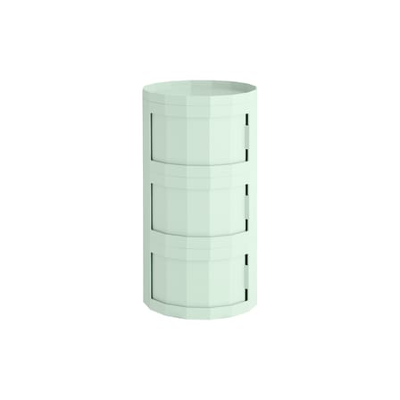 Rangement Facet High / H 66 cm - 3 portes / Avec roulettes - Hay