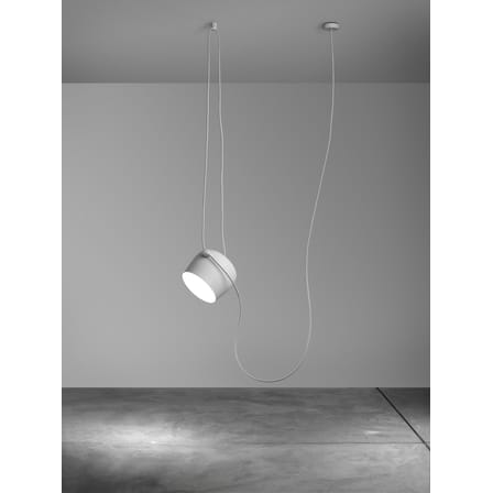 Suspension AIM métal blanc LED /  Ø 24 cm - Flos