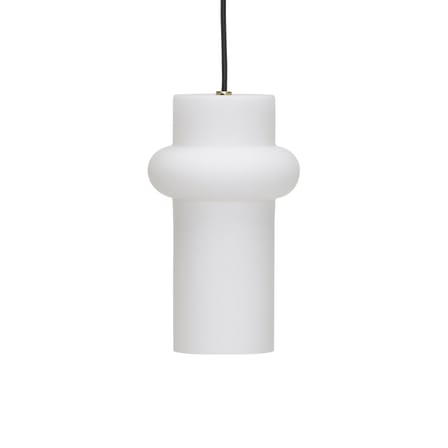 Suspension Pilule Pendule Up verre blanc / Ø 15 x H 25 cm - HÜBSCH