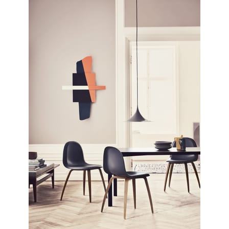 Suspension Semi métal blanc / Ø 47 cm - Réédition 1968 - Gubi