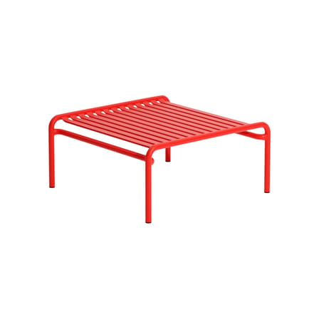 Table basse Week-end métal rouge / 69 x 60 cm - Aluminium - Petite Friture