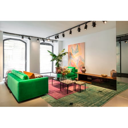 Table d'appoint Not a Harem - Cross tissu multicolore / 45 x 45 x H 40 cm - Coton imprimé - Moroso