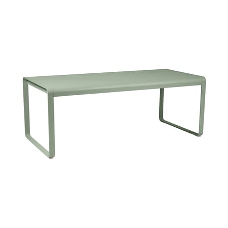 Table rectangulaire Bellevie métal vert / L 196 cm - 8 à 10 personnes - Fermob