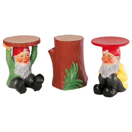 Table d'appoint Gnomes plastique marron - Kartell