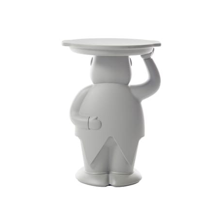 Tavolino d'appoggio Ambrogio materiale plastico grigio / 42,5 x 38,5 x H 60,5 cm - Polietilene - Slide