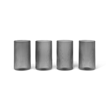 Set de 4 verres à liqueur Ripple / Verrine - Ø 5.4 x H 9 cm - Ferm Living