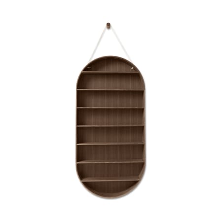 Étagère Oval Dorm bois marron / Vitrine - L 54 x P 7 x H 110 cm - Ferm Living