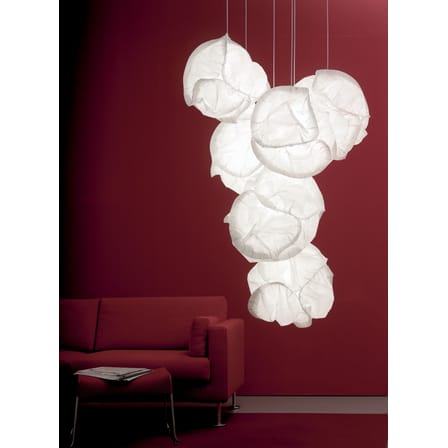 Suspension Cloud papier multicolore / Ø 65 cm / Seconde vie - Belux