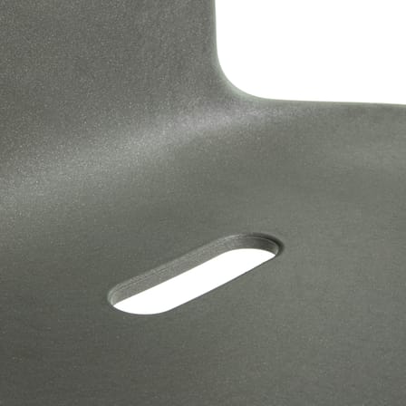 Chaise empilable RE Air-Chair plastique gris / Recyclé - Jasper Morrison, 2000 - Magis