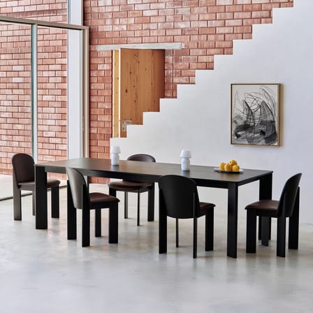 Chaise rembourrée Chisel 65 / Rembourrage cuir - Hay