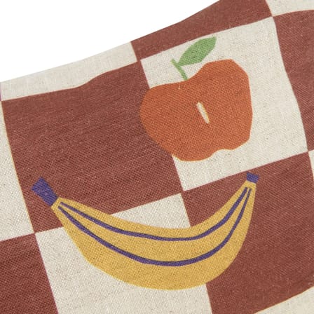 Coussin Vibes Rectangular tissu marron / Small - 33 x 22 cm - NOBODINOZ
