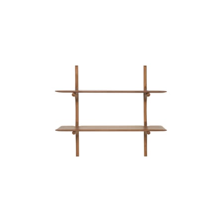 Étagère PI bois naturel / 2 étagères - Acajou massif / L 100 x H 91 cm - Ethnicraft