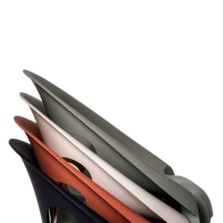 Fauteuil empilable Bell plastique vert gris / Polypropylène recyclé (éco-conçu) - Konstantin Grcic, 2020 - Magis