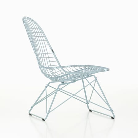 Fauteuil lounge Wire Chair LKR métal bleu / Charles & Ray Eames, 1951 - Vitra