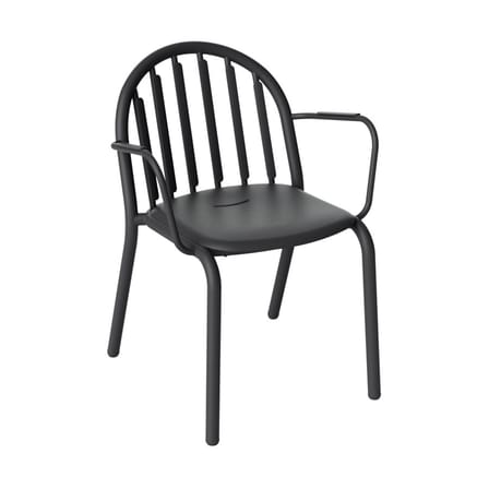Poltrona impilabile Fred's metallo nero - Fatboy