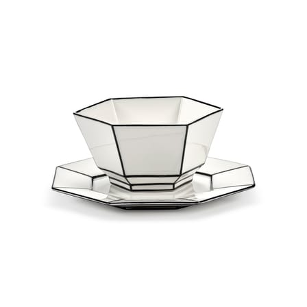 Glasteller Carte Blanche keramik weiß / Set von 2 - Ø 18.5 cm - Serax