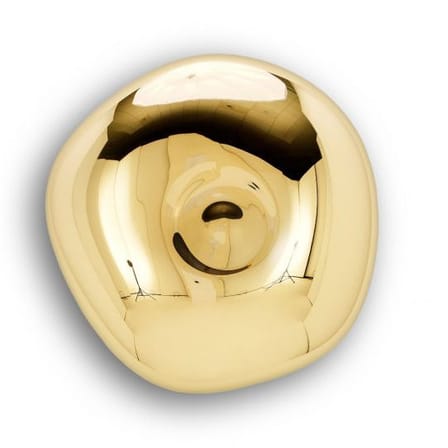 Lampada da parete Melt Surface materiale plastico giallo oro metallo / LED - Ø 50 cm / Cambiamento di colore - Tom Dixon