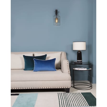 Lampe de table Sicilia Small céramique bleu / H 50 cm - Maison Sarah Lavoine
