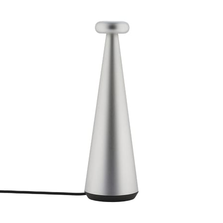 Lampe sans fil rechargeable Bedin LED métal gris - Alessi