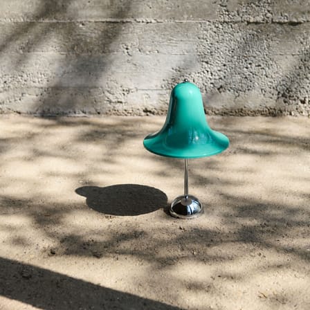 Lampe sans fil rechargeable Pantop Portable LED plastique vert / Verner Panton (1980) - Verpan
