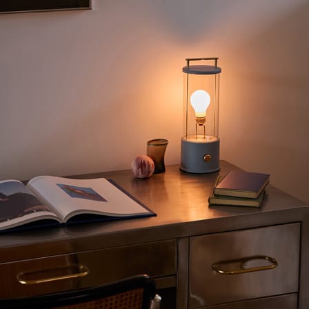 Lampe sans fil rechargeable The Muse 2.0 métal bleu / IP44 - TALA
