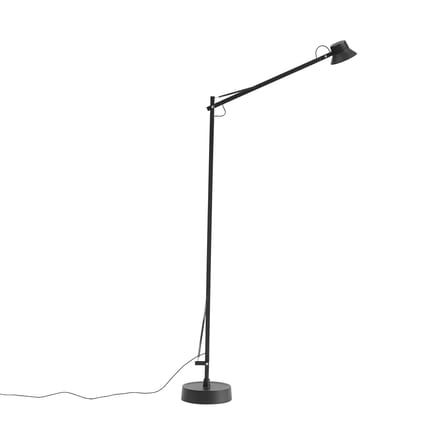 Lampadaire Dedicate LED métal noir / Orientable - Muuto