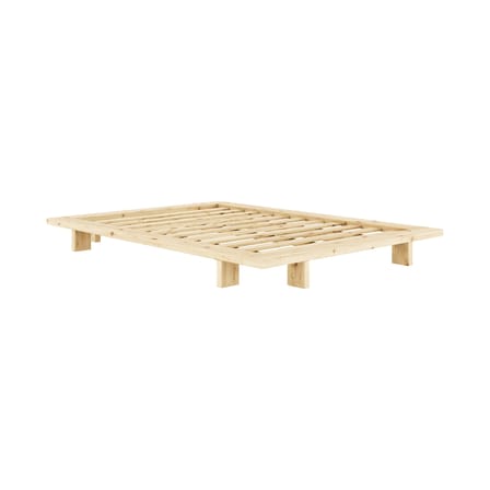 Lit double Japan bois naturel / Pour matelas 140 x 200 cm - KARUP