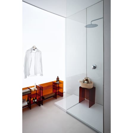 Meuble de rangement Sound-Rack plastique transparent / L 75 x H 53 cm - Kartell