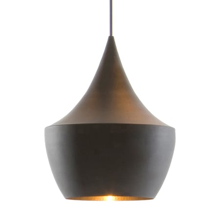Pendelleuchte Beat Fat LED metall schwarz / Ø 24 cm x H 30,4 cm - Handwerklich hergestellt - Tom Dixon