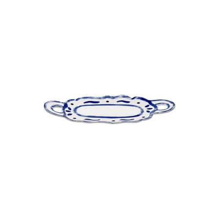 Piatto da portata The Line-up ceramica blu / Ovale - 53 x 24,5 cm - Serax