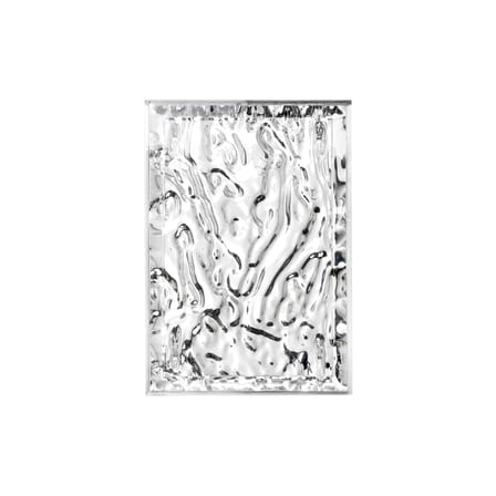 Plateau Dune Large plastique métal / 55 x 38 cm - Métallisé - Kartell
