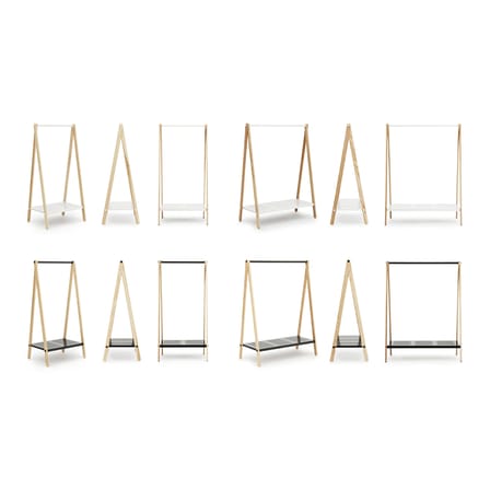 Portant Toj Large bois blanc / L 120 x H 160 cm - Normann Copenhagen