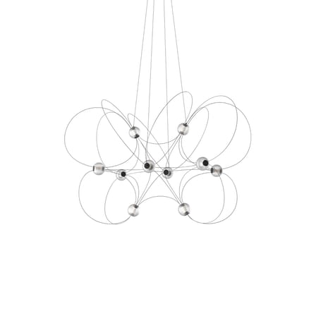 Suspension Munari 10 / LED - 120 x 90 x H 83 cm / Version pré-assemblée - DCW éditions