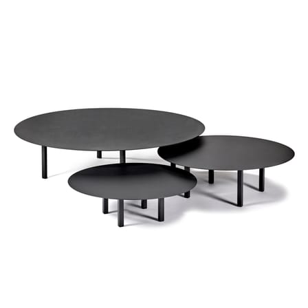 Table basse 01 Small métal noir / Ø 68 x H 20 cm - Serax