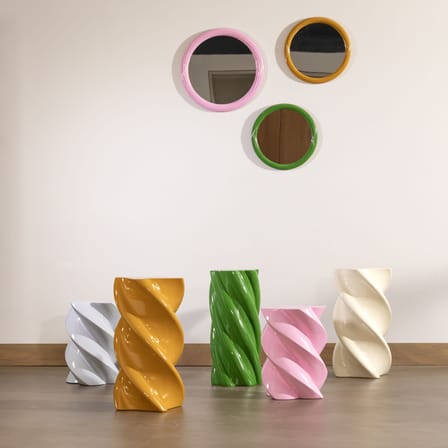 Table d'appoint Marshmallow / Ø 29 x H 39,5 cm - Fibre de verre - & klevering