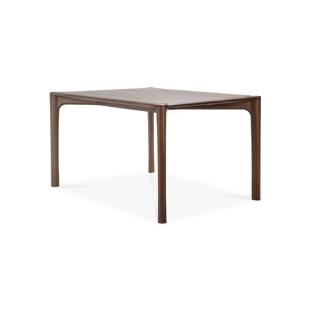 Table rectangulaire PI bois teck foncé / 140 x 80 cm - 6 personnes - Ethnicraft
