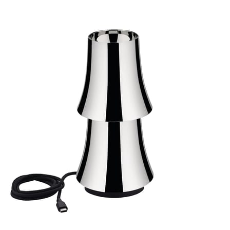 Halesia LED Wireless rechargeable lamp metal silver - Alessi