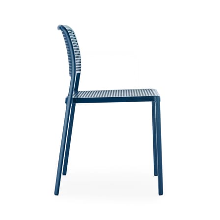 Chaise empilable Audrey plastique bleu - Kartell