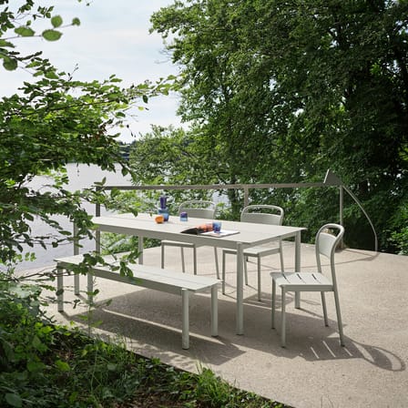 Chaise empilable Linear métal vert - Muuto
