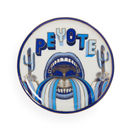 Set de 4 dessous de verre Druggist céramique / Porcelaine & or - Jonathan Adler