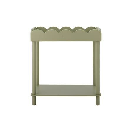 Beistelltisch Isola holz grün / Ablage – 60 x 40 x H 68 cm - Bloomingville
