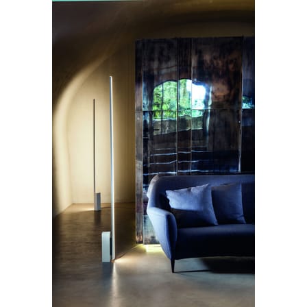 Lampada a stelo Linescapes metallo bianco / LED - H 192 cm - Nemo